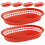 6 Stk. Hamburger Couchtisch Tablett Tabletts Rot 9