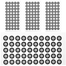4 Blätter Quadratische Reflektierende Marker Für 3D-Scanning