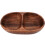 Kitchen Schalen Mit Fächern Geteilter Holzteller Dunkelbraun 1 Set 1