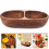 Kitchen Schalen Mit Fächern Geteilter Holzteller Dunkelbraun 1 Set 6