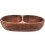 Kitchen Schalen Mit Fächern Geteilter Holzteller Dunkelbraun 1 Set 5