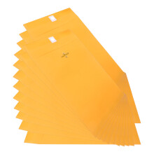 50 Grußkarten Mit Schnallenverschluss 22,90x15,20x0,10cm Gold