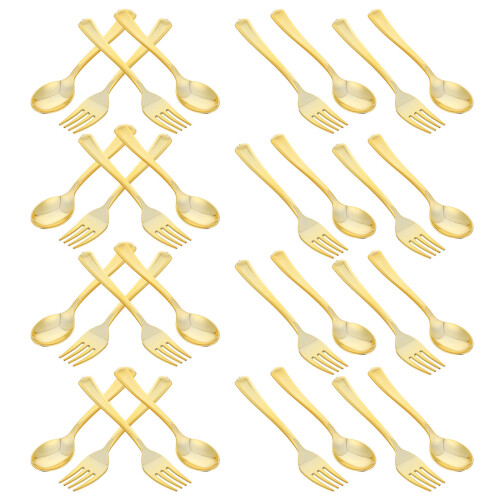 120 Gold Besteck Silberware