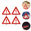 4St Draagbare Auto Waarschuwingsdriehoeken Set Veiligheid Kit 8