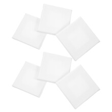 6 Mini 10x10x1,5 Cm Weiß Für Kinder