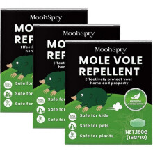 (3pcs)Ground Mole Prevention Vole Away For Outdoors Fast-Acting Long-Lasting Mole Repeller Pills For Yard Garage Camping Garden Lawn