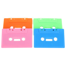 4Stk. Leere Audio Kassetten Aus Kunststoff Für DIY Musik & Basteln