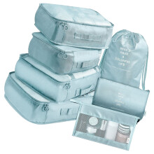 Reise Packtaschen Kleidungsorganisation Himmelblau 1 Set