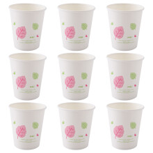 Heißgetränkebecher Kunststoffbecher Weiß Papier Aus