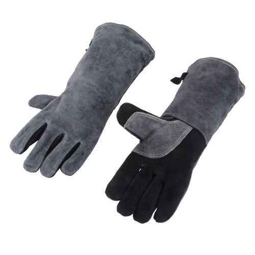 Ofenhandschuhe Grau 1 Set 16 Zoll