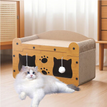 Cat Cardboard House Large Cat Scratcher Bed Cat Scratchers Lounge on Both Sides