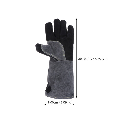 Ofenhandschuhe Grau 1 Set 16 Zoll 1