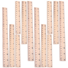 12Stk Holzlineale Für Schule Multifunktionale Messlineale Bunte Farben