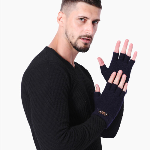 1 Paar Halbfinger Gestrickte Winter Touchscreen 1