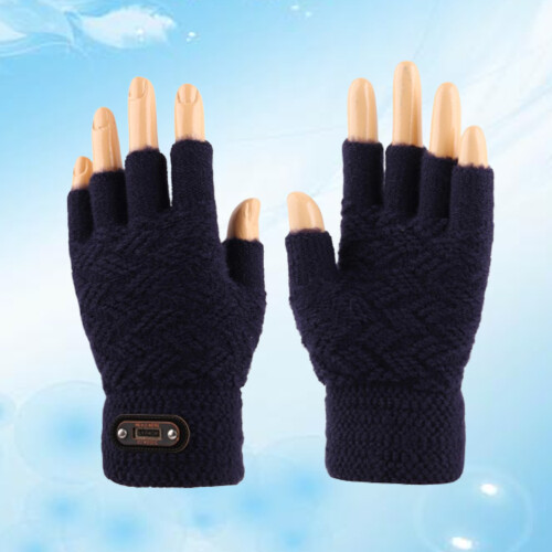 1 Paar Halbfinger Gestrickte Winter Touchscreen 2