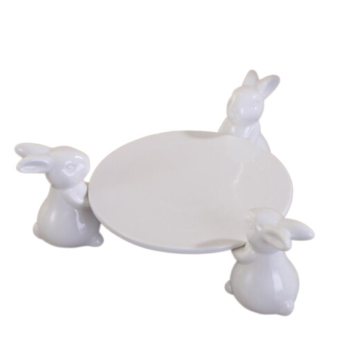 1St Cartoon Hase Keramik Kuchen Tablett 1