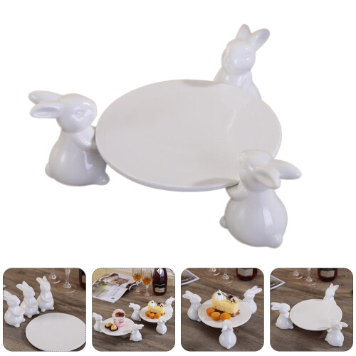 1St Cartoon Hase Keramik Kuchen Tablett 2