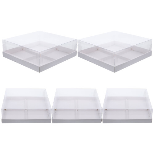 5Stk Durchsichtige Box Mit Für Kuchen Und