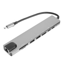 8 1 Usb Hub Aluminiumlegierung Spender Computer