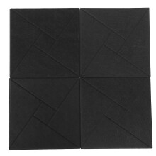 6 Türblinder Spiegel Schallabsorbierend 30X30X0,9 Cm