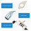Raindrops Metaal 4-Delig Set 6X1,2In 7