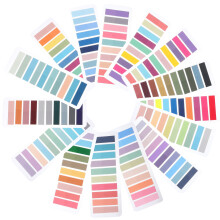 Worgeous 14 Blatt Praktische Seitenmarker 15,50x6,00x0,20cm