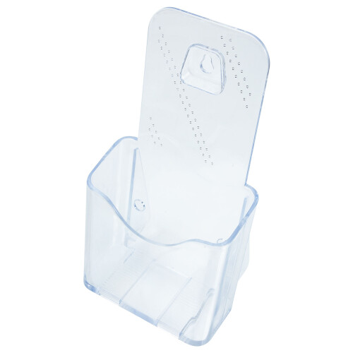 2 Broschüren-Display-Halter Visitenkarten Transparent Robust