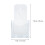 2 Broschüren-Display-Halter Visitenkarten Transparent Robust 7