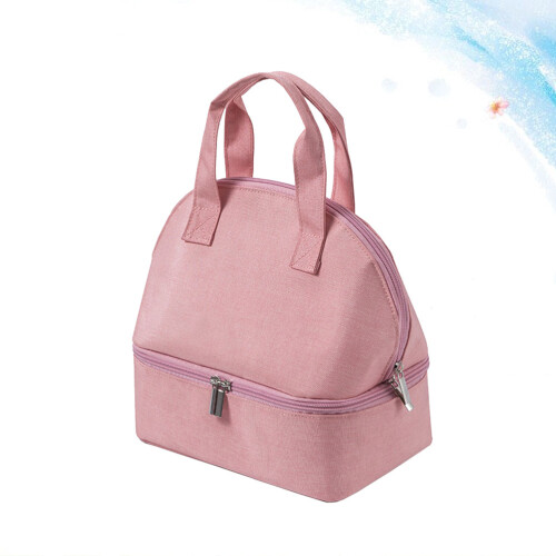 Double Layer Verstärkte Bento Lunchtasche Tragbar 2