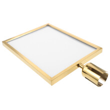 Poles Isolations-Säule Schild 45,50x32,00x2,50 cm Golden