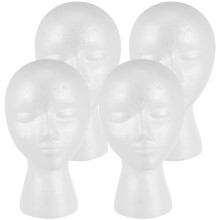 4 stück Schaumstoffkopf-Displayhalter für Perücken, Mützen, Hüte