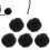 5Stk Mini Lavalier Krawattenmikrofon Mit Windschutz Schwarz 4