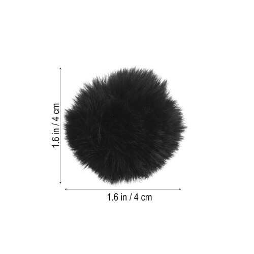 5Stk Mini Lavalier Krawattenmikrofon Mit Windschutz Schwarz 1