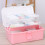 Pink Handheld Storage Box PP Multi-Layer Art Organizer 9
