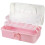 Pink Handheld Storage Box PP Multi-Layer Art Organizer 4