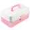 Pink Handheld Storage Box PP Multi-Layer Art Organizer 6