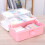 Pink Handheld Storage Box PP Multi-Layer Art Organizer 11