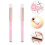 2Stk. Eye Shadow Brush Lidschatten Make-up Werkzeug Rosa 7