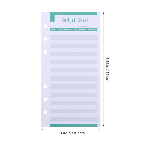 40Pcs Expense Tracking Budget Cards High-Quality Paper Assorted Colors 1