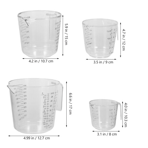 4St Kleiner Messbecher 300Ml Farben 1