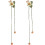 2 Blumen Vorhangbindung Verstellbar Textilband 9