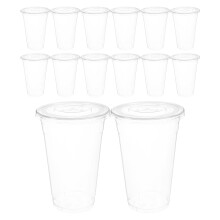 100 Transparente Pet Kaltgetränkebecher Für Die Öffentlichkeit