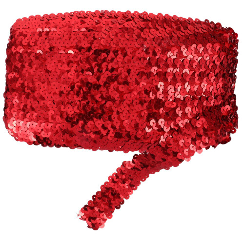 Sequins Elastisches Band Bordüre Pailletten Fransen Quaste