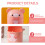 Bedroom Trash Can Wastebasket Pink PP 1Pack 7