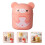Bedroom Trash Can Wastebasket Pink PP 1Pack 2