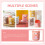 Bedroom Trash Can Wastebasket Pink PP 1Pack 8