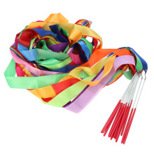 Kids-Worship-Fahnen-Ribbon-Set, Drehstab-Tanz-Ribbon, 14-teilig