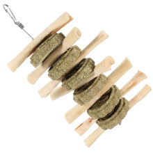 Holz Hase Hundewelpen Kaustick