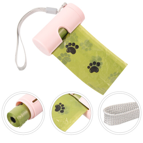 Bag Dispenser Rosa 1 Set 2,95x1,46 Zoll 2
