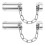 Safety Deurvergrendeling Rvs 2 Sets 9,04x3,34x1,65 Inch 3
